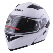 Шлем Ataki JK902 Solid белый глянцевый S модуляр