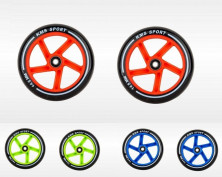 Колеса для самокатов 210мм надпись на колесах KMS SPORT (разные цвета) (пара)