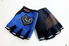 Перчатки без пальцев KNTGHLAOOD синие (текстиль)