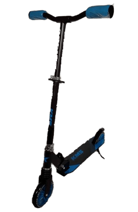 Самокат KMS SK-048 от 9ти лет, колеса 145мм, руль с регул, передний аморт, складн, с поднСиний