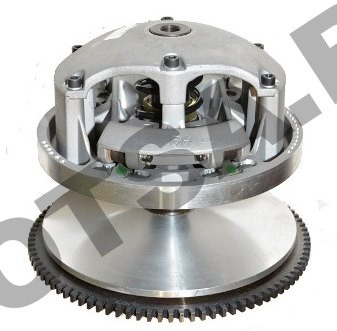 Вариатор снегоход Тайга Варяг Атака 551 II в сборе с венцом желтая метка