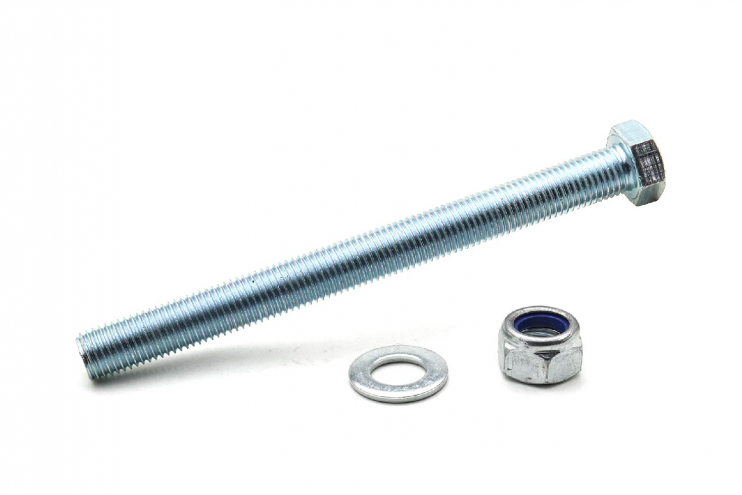 Ось колеса тачки садовой М16х180 мм с гайкой и шайбой