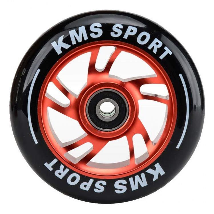 Колеса для самокатов ТРЮКОВЫХ 100мм с подш. KMS(алюминий,цвета: зеленый ...