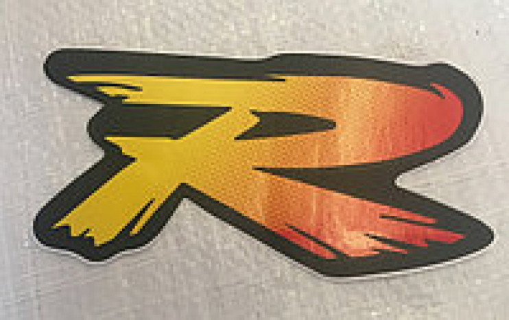 Наклейка стилизованной R 4х8