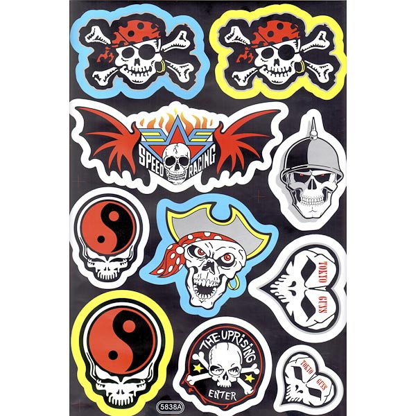 Наклейки Пиратские рисунки 23х36