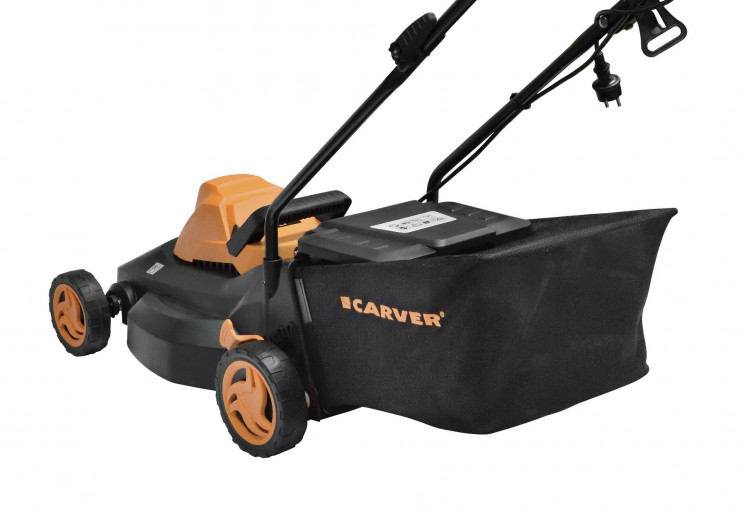 Газонокосилка эл. CARVER LME-1640 (1,6кВт, травосб. 35л, шир.среза 400мм, выс.27-75мм)