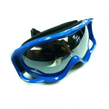 Очки SD-1006 линзы прозрачные, max защита UV-400, оправа синяя Racing Goggle (кроссовые)