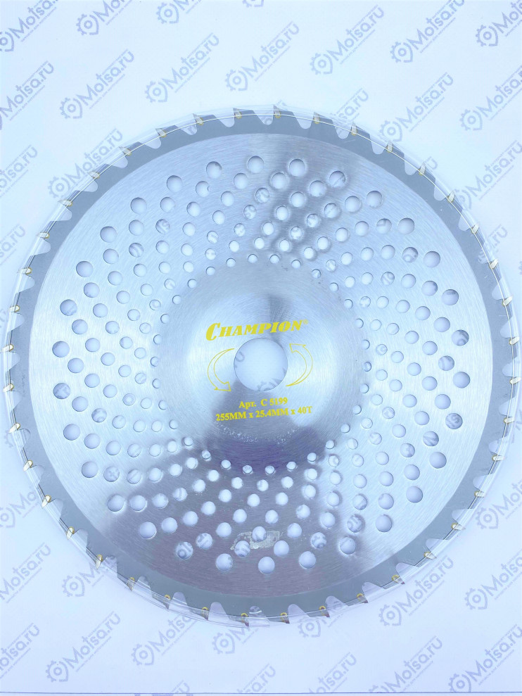Нож мет. 255мм 40z CHAMPION (40/255/25.4) с зубц. из тв.сплава Bowl (SRM-330ES/SRM-350ES) (C5199)