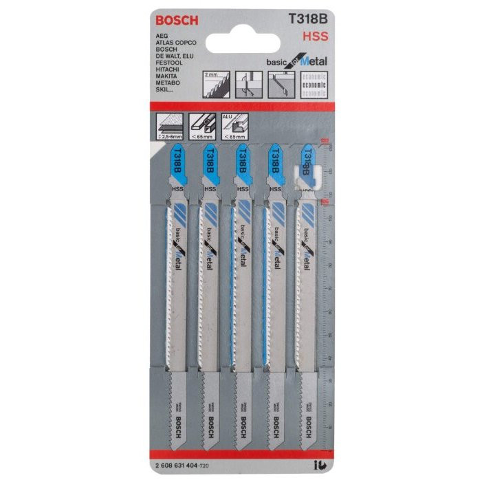 Набор пилок для лобзика Bosch T-318B