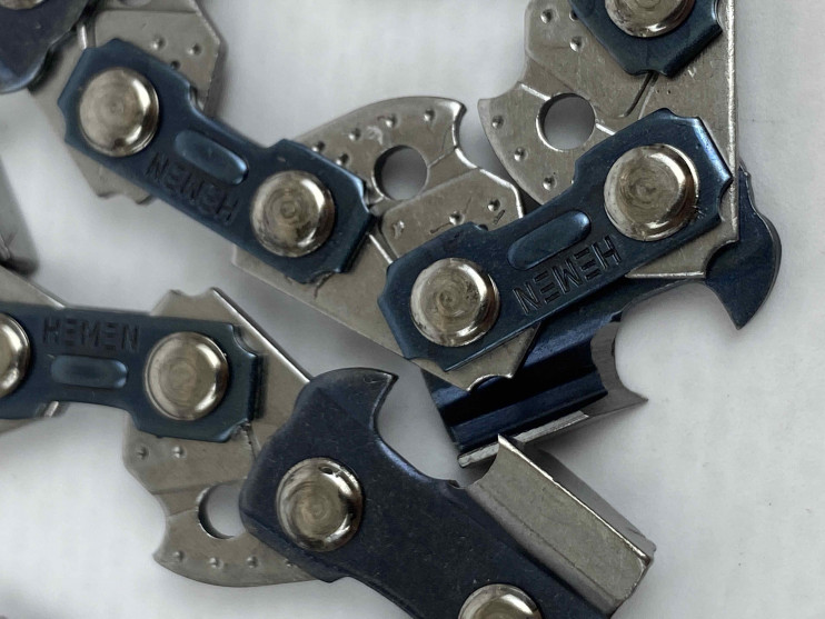 Цепь "HEMEN" 16" 3/8-1.3-56z (Partner, Poulan, Champion 137,142,240) "острый зуб"