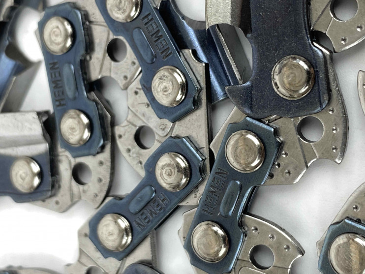 Цепь "HEMEN" 16" 3/8-1.3-56z (Partner, Poulan, Champion 137,142,240) "острый зуб"