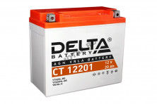 Аккумулятор 12В20Ач DELTA CT12201 (YTX20L-BS) (кислотн, герметичный) (обратн полярн) (175*86*155мм)