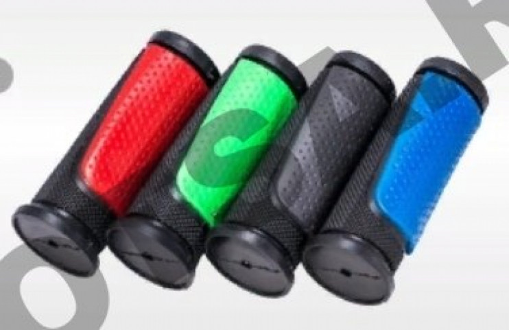 Ручки руля вело 90мм чёрно-серые