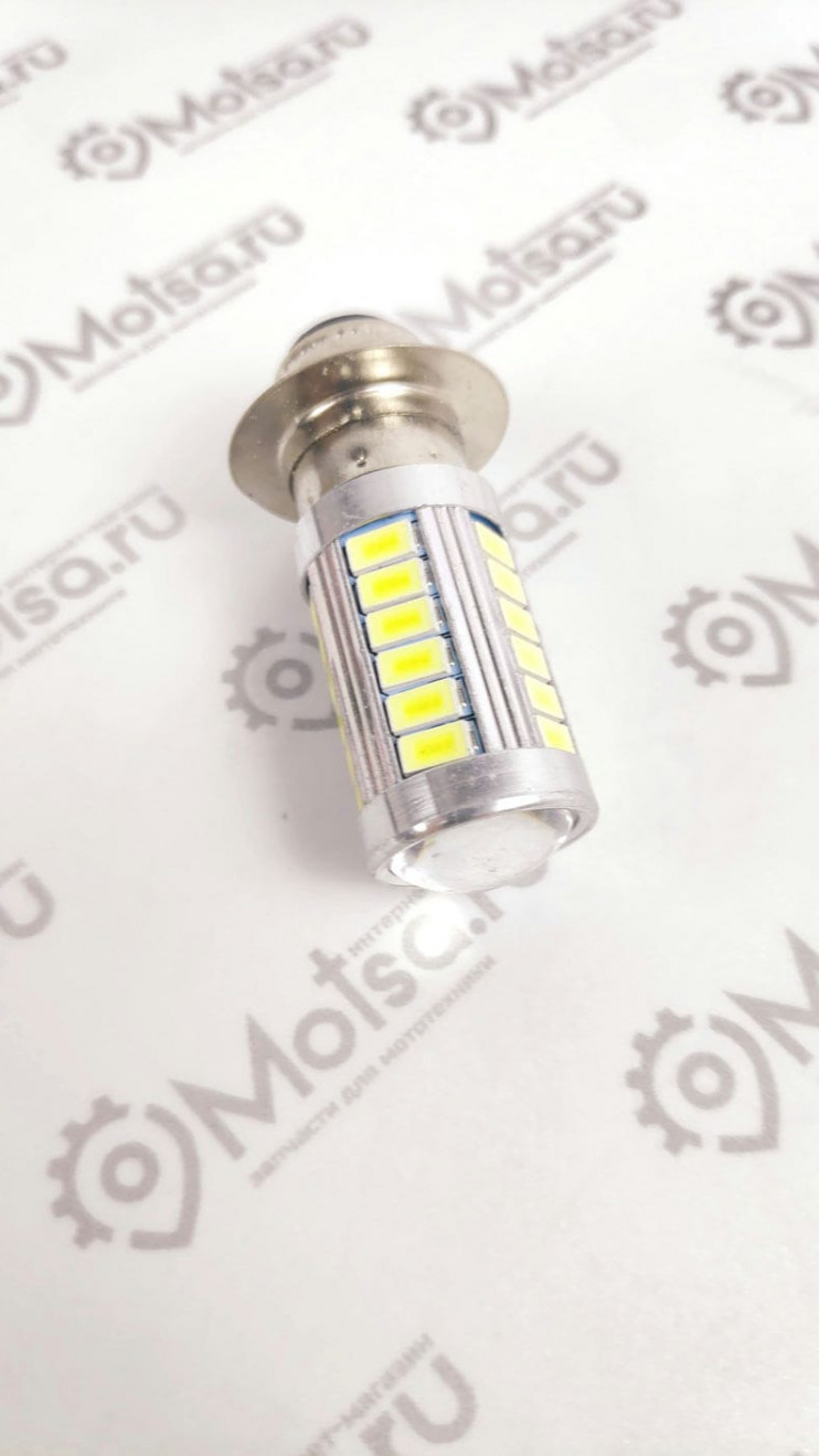 Лампа 12 В 33 светодиода P15D-1 5600K 7W 35Вт 