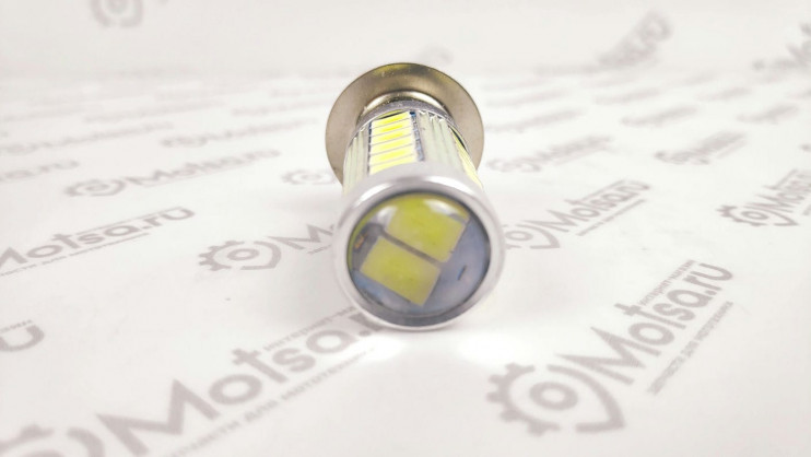 Лампа 12 В 33 светодиода P15D-1 5600K 7W 35Вт 