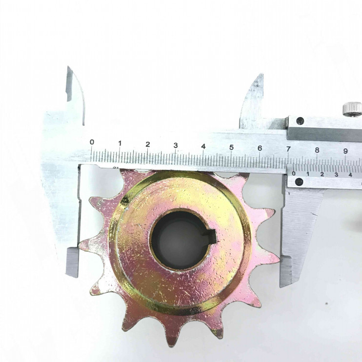 Звезда ведущая малая мотобуксировщик  Z13 d20мм шаг 15,875 шпонка 5мм цинк