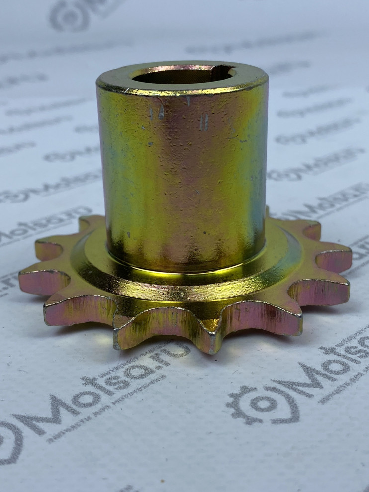 Звезда ведущая малая мотобуксировщик  Z13 d20мм шаг 15,875 шпонка 5мм цинк