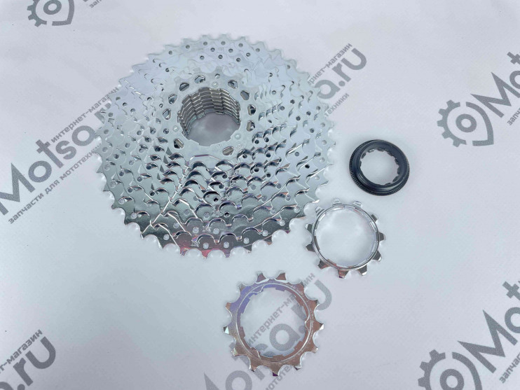 Блок спортивный 10 звезд  Кассета 11-36 зуб стальная хром