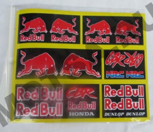 Наклейки Red Bull, CBR HRC, CBR Red Bull HONDA, Red Bull DUNLOP (19х25)