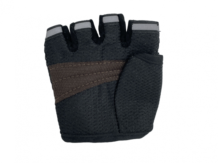 Перчатки детские без пальцев kntghlaood черные текстиль 8-12 лет