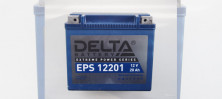 Аккумулятор 12В20Ач DELTA EPS12201 (YTX20L-BS) (NANO-GEL) (обратн полярн) (176*87*154мм)