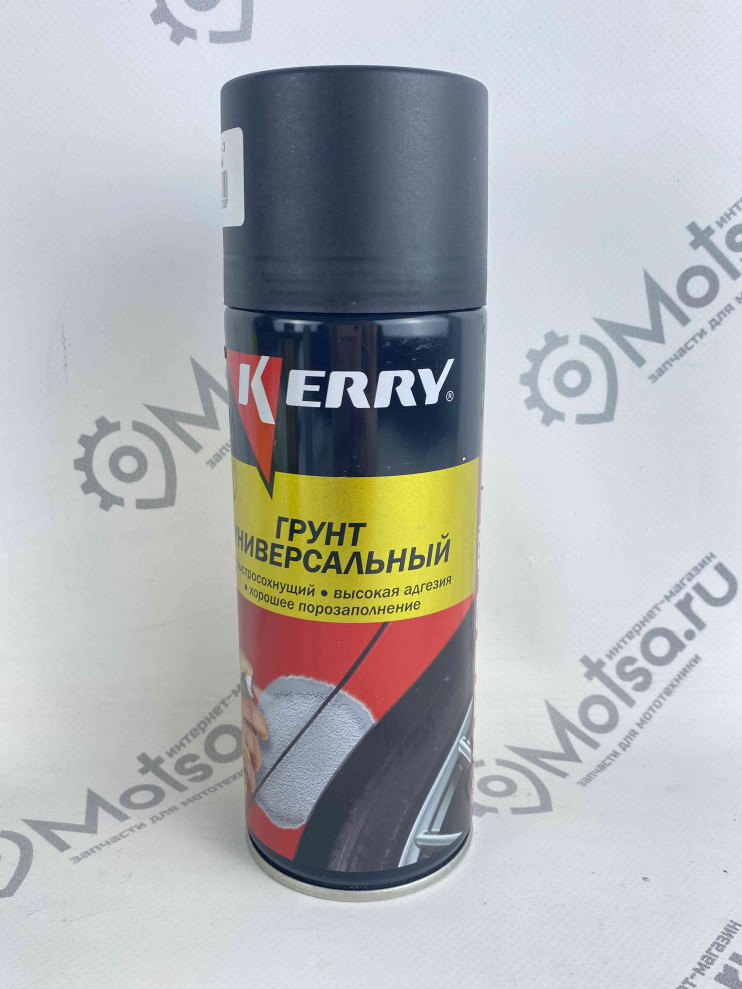 Краска - грунтовка аэрозоль черная алкидная KERRY (520мл) (KR-925.3)