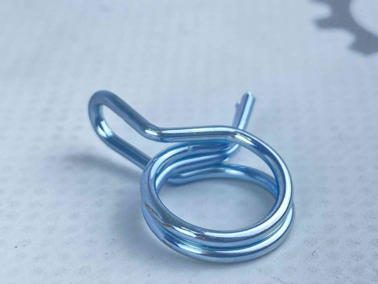 Хомут шланга пружинный двойной d11 мм