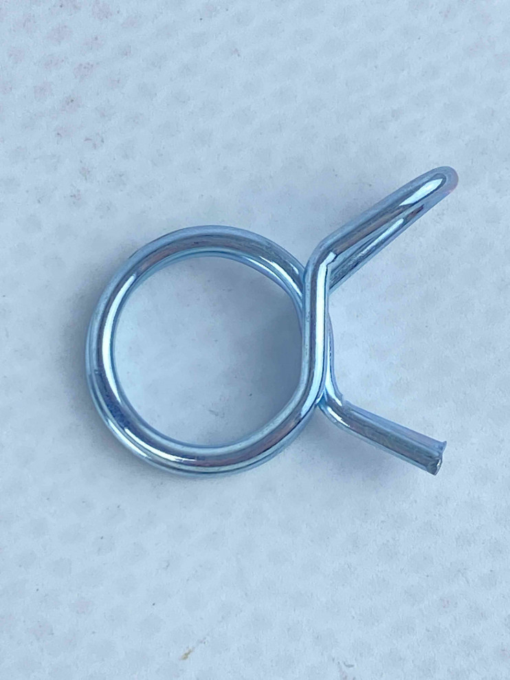 Хомут шланга пружинный двойной d11 мм