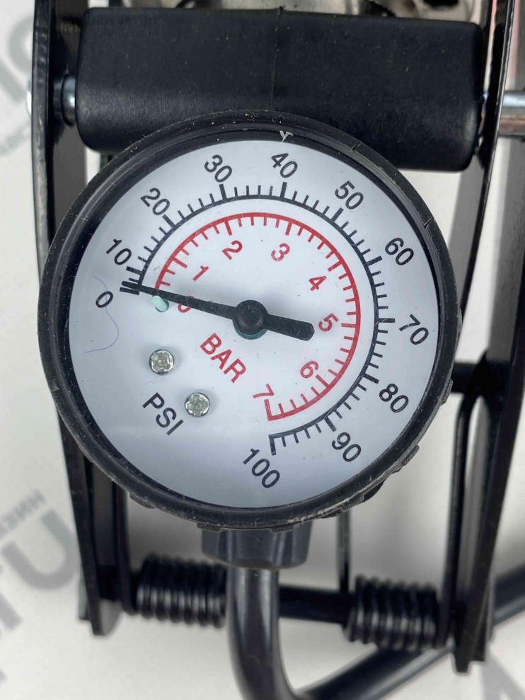 Насос ножной с манометром 55-120мм увеличенный шток EFP-8705