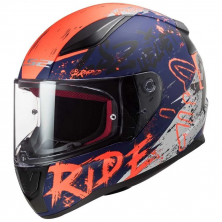 Шлем LS2 FF353 rapid naughty Matt Blue Fluo Orange XXL