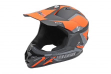 Шлем safebet HF-115 черно-оранжевый кроссовый