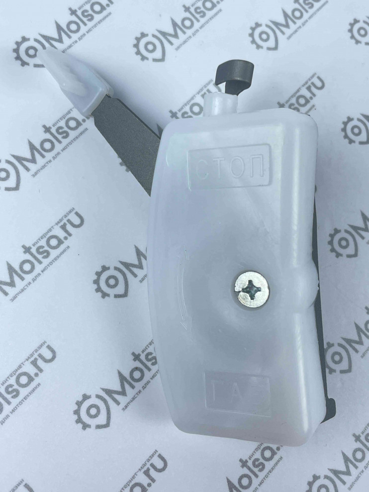 Трос газа МБ, МК в сборе с ручкой (пластик), универсальный