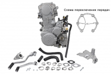 Двигатель 170MM CB250 Zongshen жидкостное охлаждение