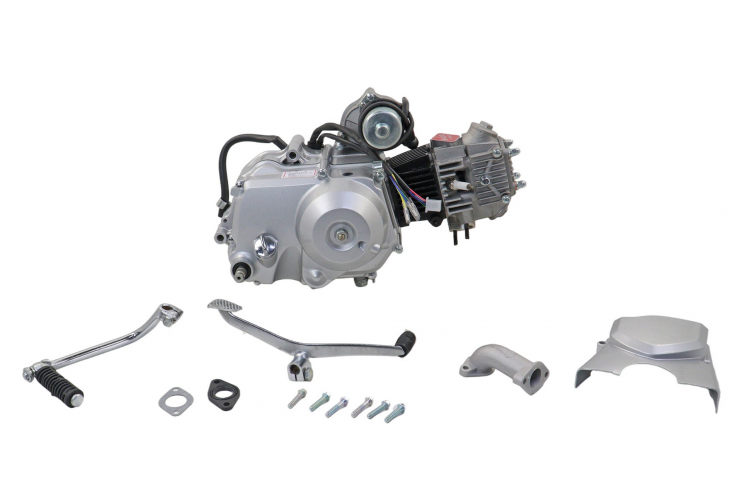 Двигатель Альфа 70 см3 1P47F электростартер 4КПП полуавтомат