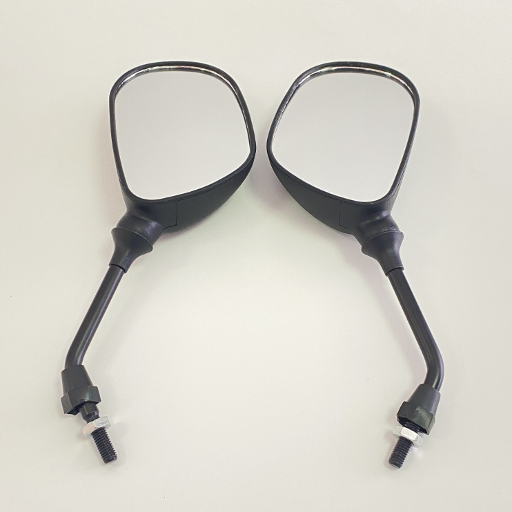 Зеркала 026 пластиковые бобовидные черные d=8 скутер Honda Dio