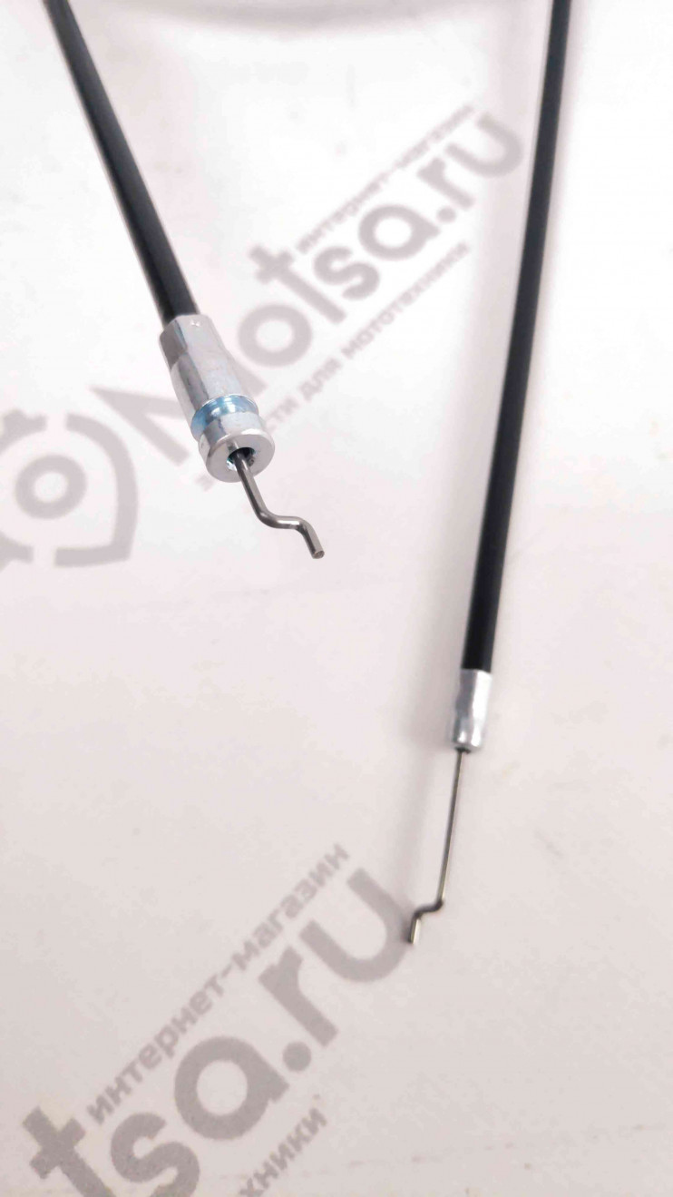 Трос газа мотоблок в сборе с ручкой (металл) (1170*1110)