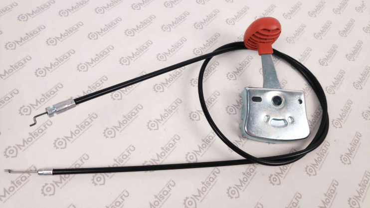 Трос газа мотоблок в сборе с ручкой (металл) (1170*1110)