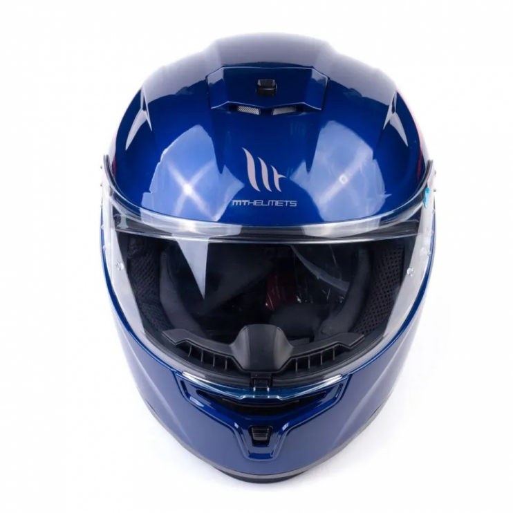 Шлем MT FF114 hummer solid A7 Gloss Blue XL интеграл