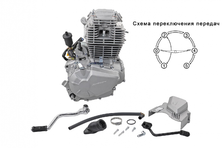 Двигатель 172FMМ CBB250 с балансировочным валом серебро