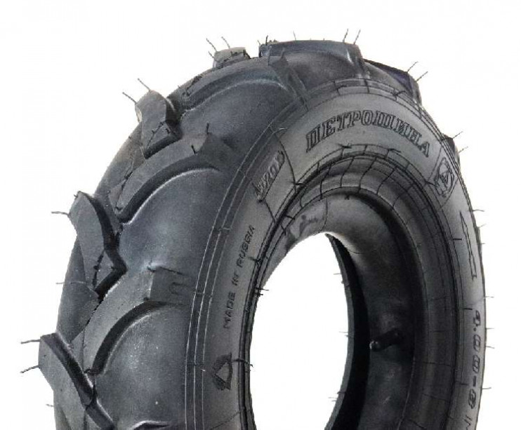 Покрышка ПетроШина Л-365 4, 00-8МБ Салют, вездеход Елочка с камерой
