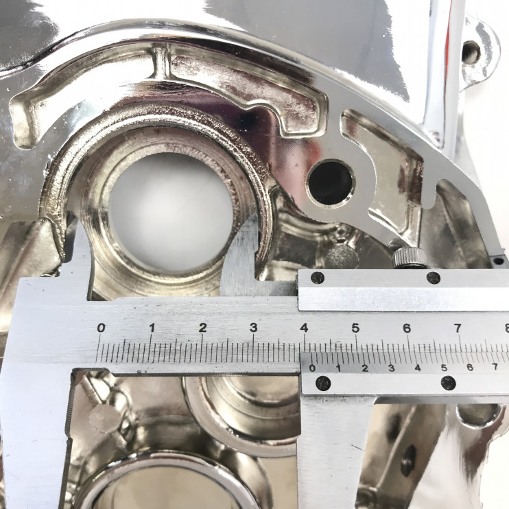 Картер двигателя левый 139QMB R10 хром