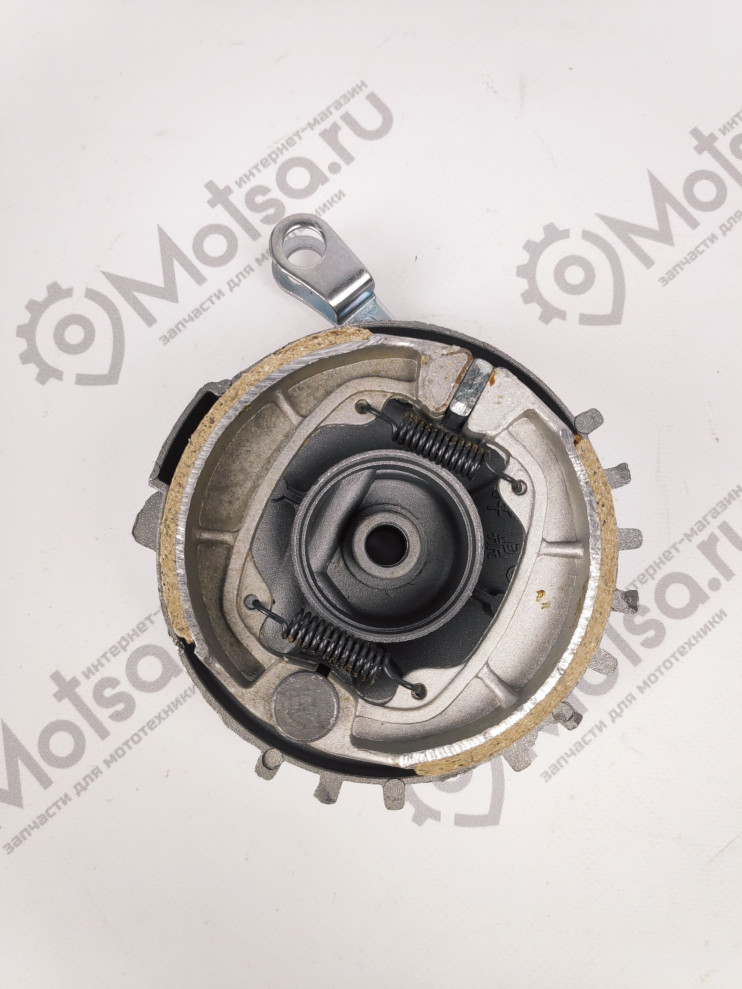 Барабан тормозной передний в сборе ACTIV, Racer Meteor (под ось 10 мм, диаметр колодок 95 мм)