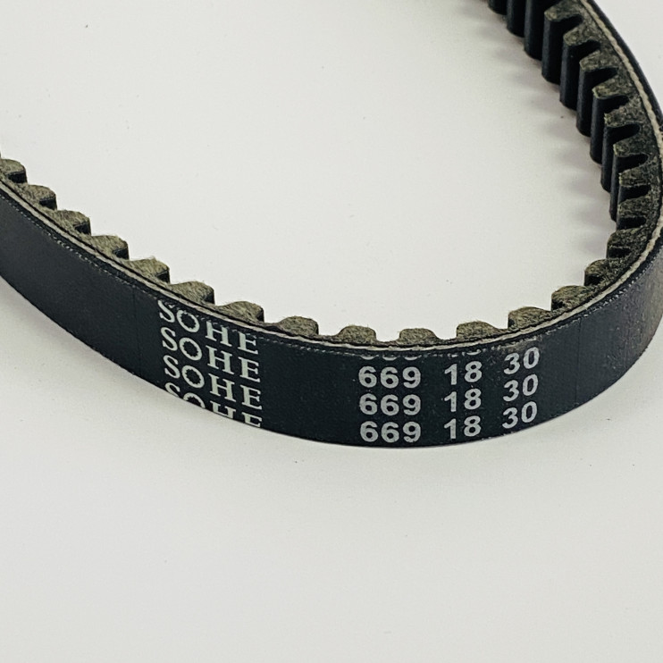 Ремень вариатора 669-18-1 (30) короткий 10 двигатель FT50QT-4A (улучшенное качество) SOHE