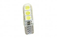Лампа 12 В T10, 6 светодиодов SMD 5050 Crystal White