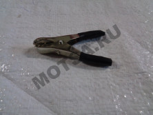 Зажим крокодил 75мм черный