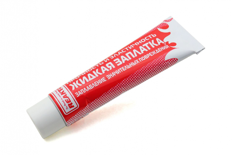 Жидкая заплатка ПВХ темно-серый высокоэластичная 30мл Reaktor