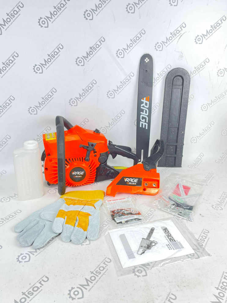 Бензопила  RAGE 38-16 1,5 кВт 2,5 л.с. 16 (40см) (3/8 - 1,3 - 57зв.)