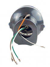 Фара мопед Альфа круглая в сборе черная