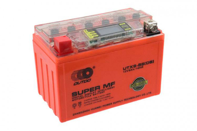 Аккумулятор 12В 9Ач OUTDO UTX9-BSDS аналог DS1209 С ДИСПЛЕЕМгелевыйпрямая полярн 150-87-107мм