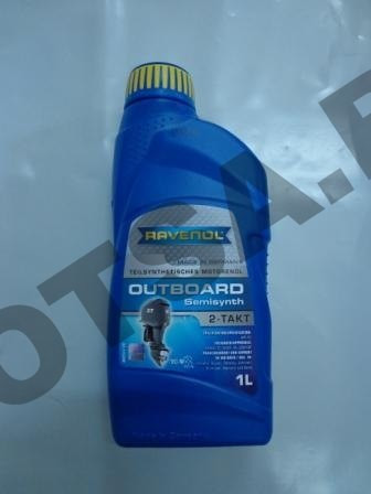 Масло 2T RAVENOL Outboardoel Teilsynth. (полусинтетическое) NMMA TC-W3(1литр)(63251)(лодочный  мот.)